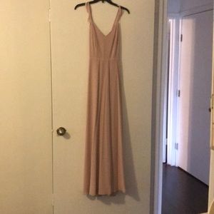Lulus Blush Bridesmaid Dress